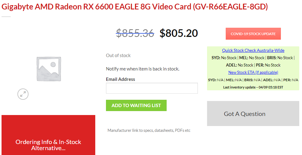 AMD Radeon RX 6600