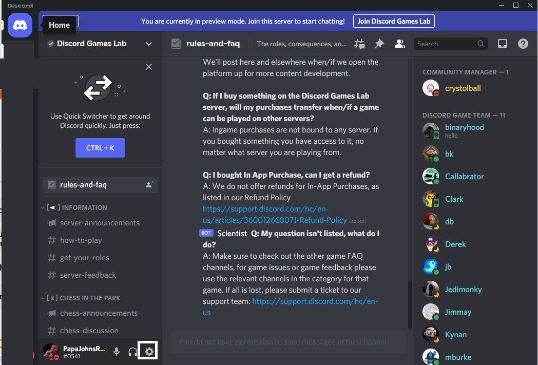 Discord Hot Key 1