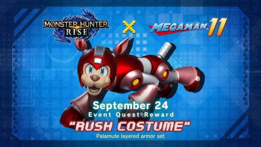 شخصية Rush من لعبة ميجا مان قادمة إلى عالم Monster Hunter Rise