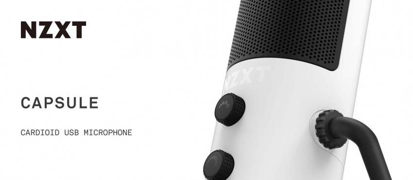 شركة NZXT تطلق ميكروفون Cardiod Capsule مع ذراع Boom Arm!