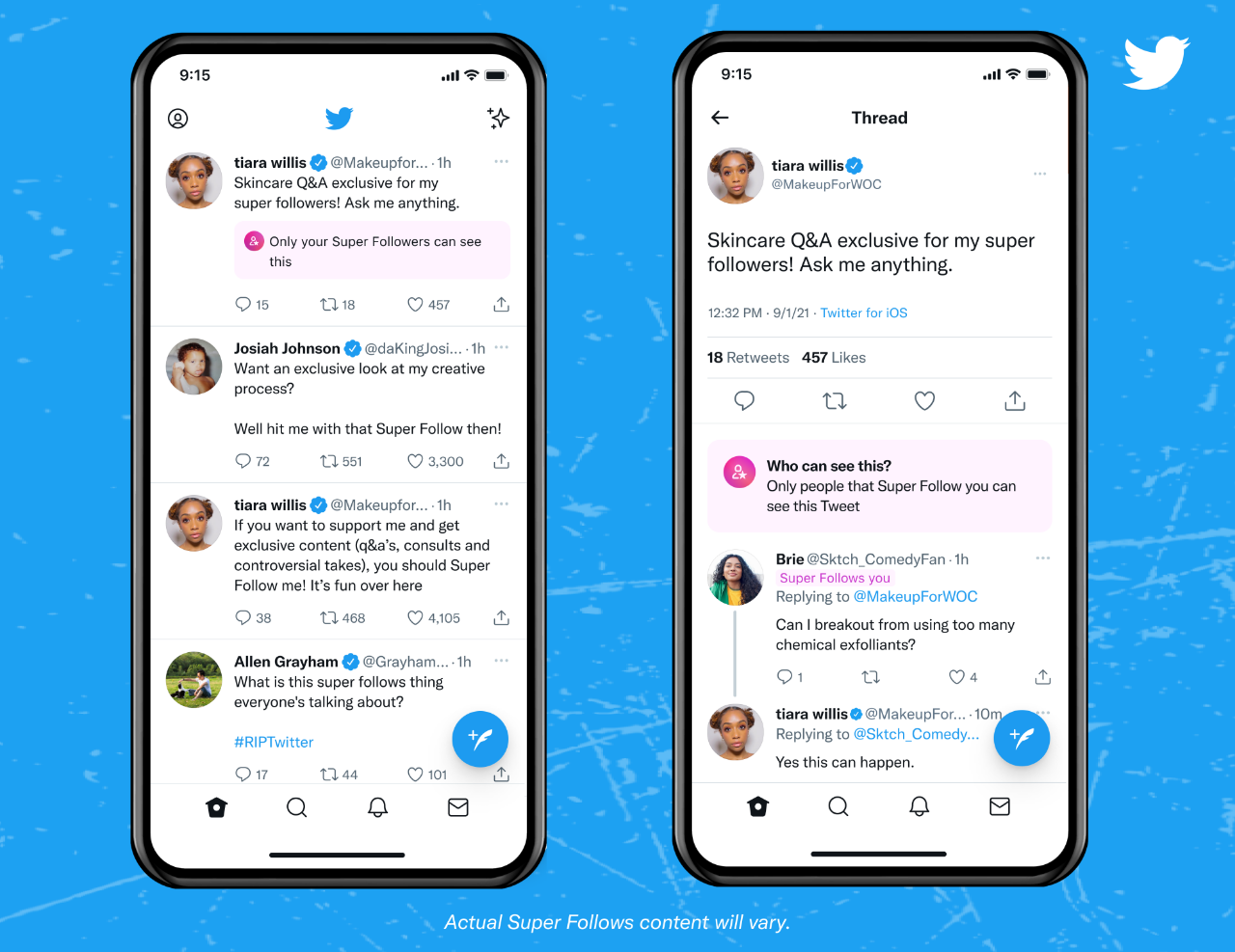 تويتر يطلق نظام اشتراكات للمتابعات المدفوعة باسم Super Follows