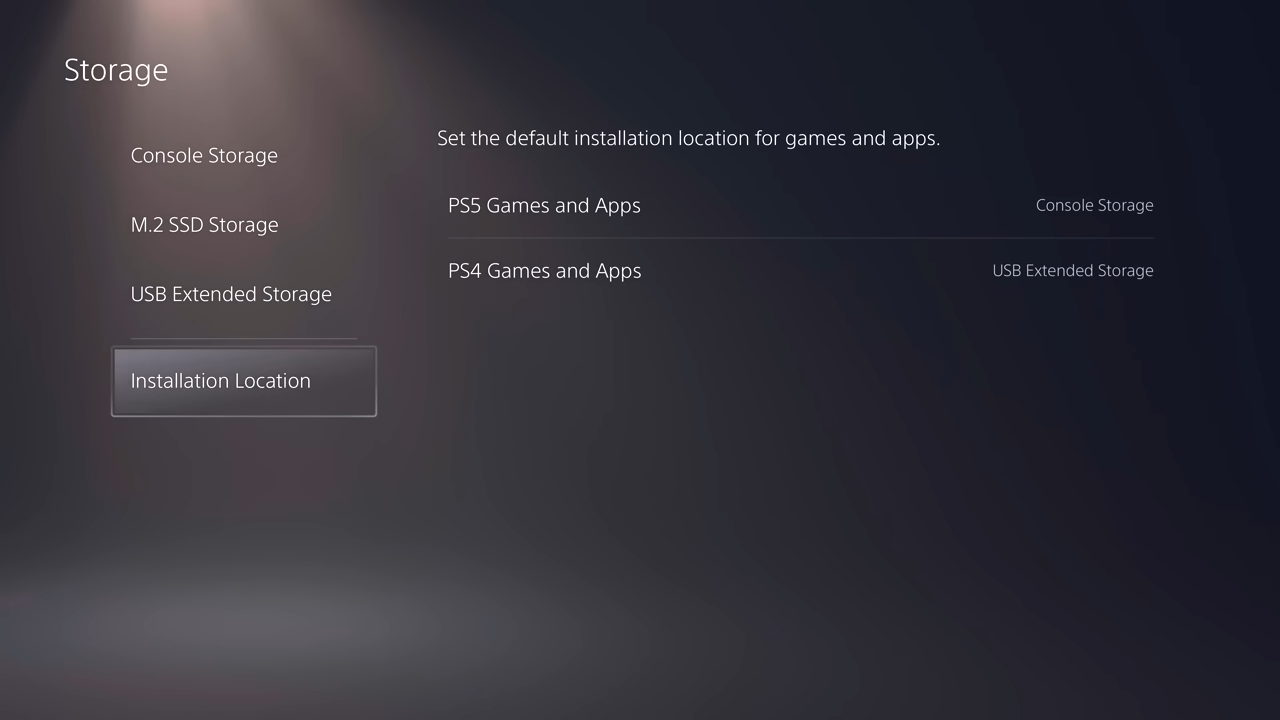 اختر Installation Location أو مكان التنزيل