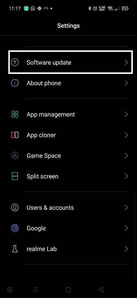 Realme Android Update