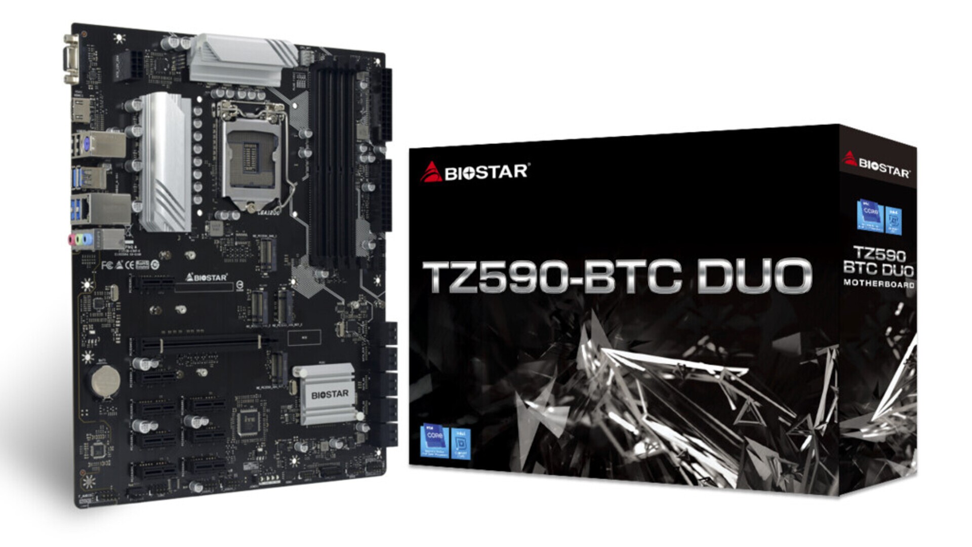 شركة Biostar تُعلن عن اللوحة الأم TZ590-BTC DUO المُخصصة للتعدين