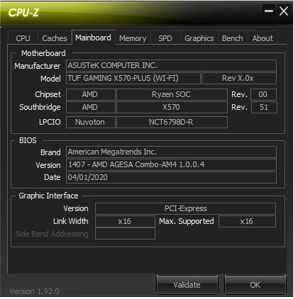 يمكنك معرفة إصدار البيوس الحالي من خلال برنامج CPU-Z