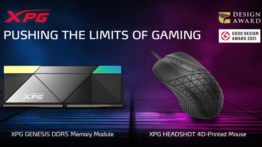 فوز ماوس ADATA XPG HEADSHOT و ذاكرة GENESIS DDR5 بجائزة التصميم الجيد