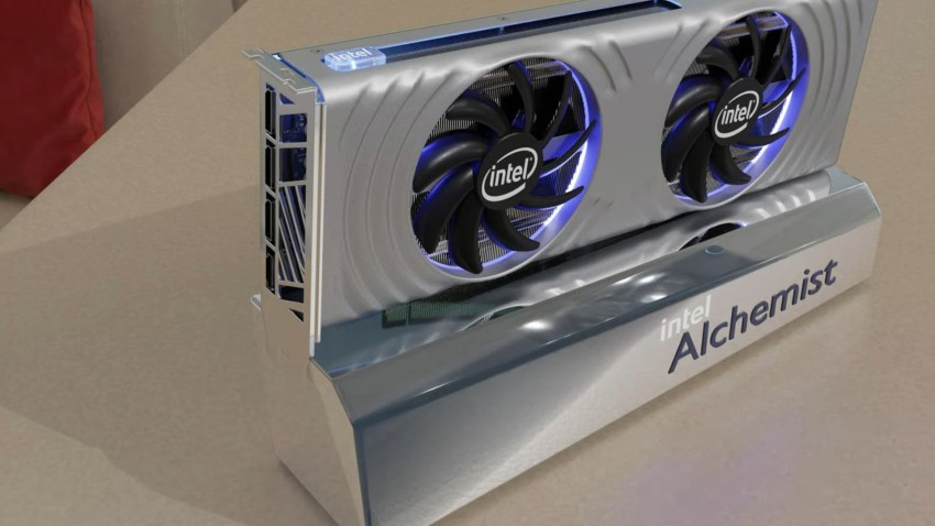 هكذا قد يبدو شكل بطاقات Intel Arc Alchemist القادمة في 2022