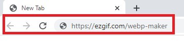 قُم بالدخول إلى موقع ezgif
