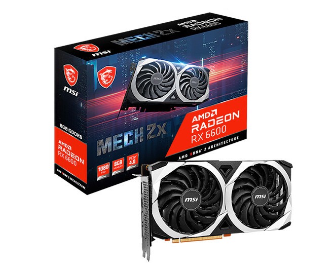 البطاقة الرسومية MSI Radeon RX 6600 MECH 2X