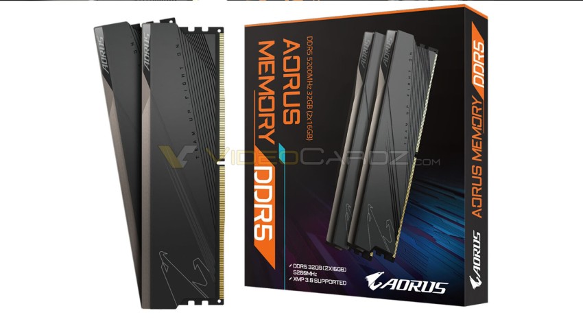 تسريب صور ذاكرة GIGABYTE AORUS DDR5 من جيجابايت