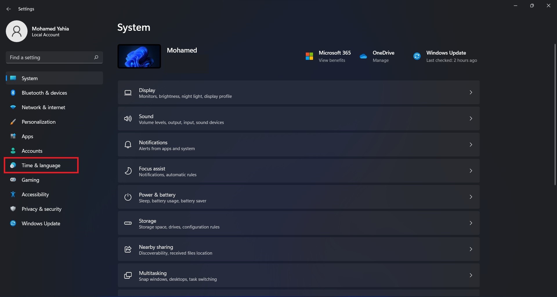 windows 11 Settings إعدادات ويندوز 11 Windows 11 Settings