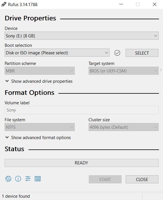 Burn the ISO file to a USB flash