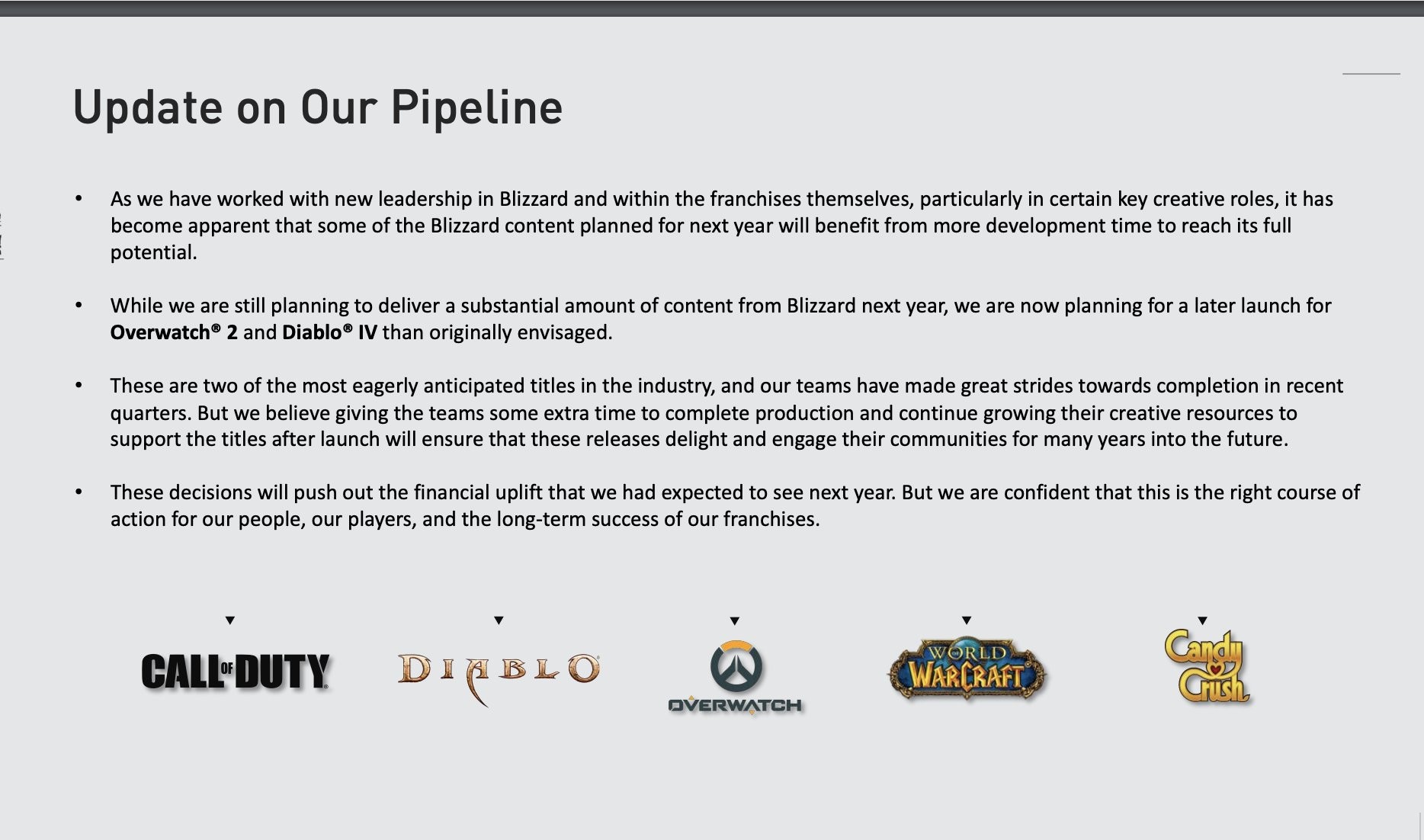 Overwatch 2 Diablo 4 Blizzard