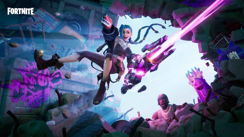 شخصية Jinx من مسلسل أركان جاءت لتنشر الجنون في عالم فورتنايت