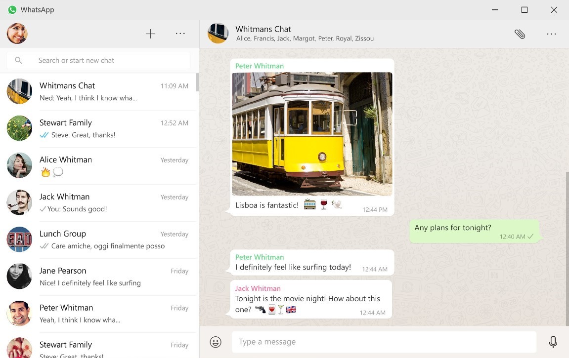 whatsapp new Windows app