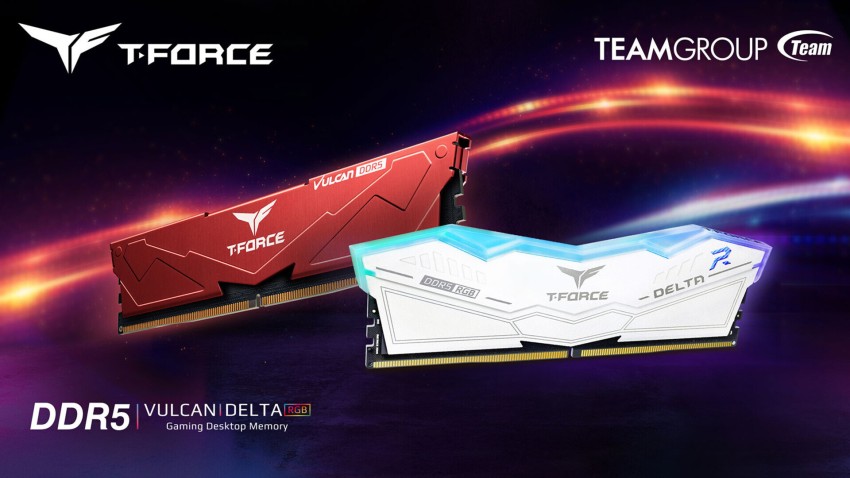 شركة TEAMGROUP تُعلن عن ذواكر Vulkan و T-FORCE DELTA RGB DDR5
