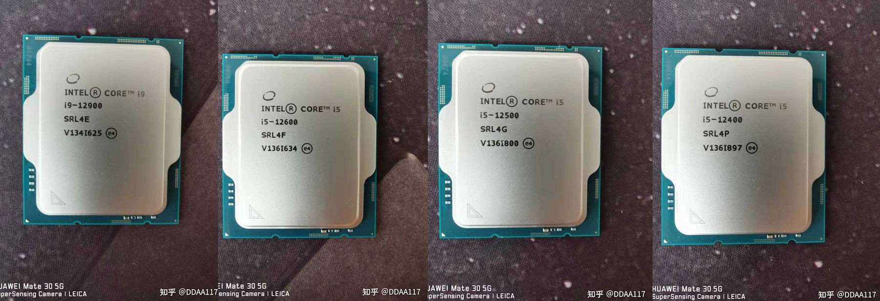 تسريب : سلسلة معالجات Intel 12th Gen Core non-K تحصل على بعض الصور