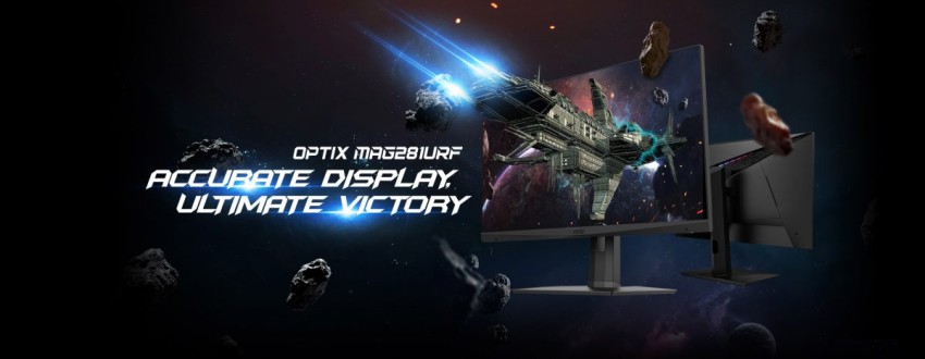 أطلقت MSI شاشة Optix MAG281URF بدقة 4K بمعدل 144 هرتز ومنفذ HDMI 2.1