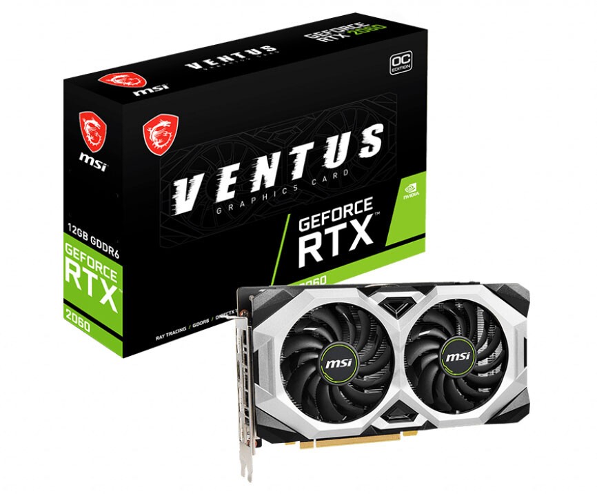  شركة MSI تُطلق أول نُسختين لها من بطاقات RTX 2060 12 GB المُخصصة