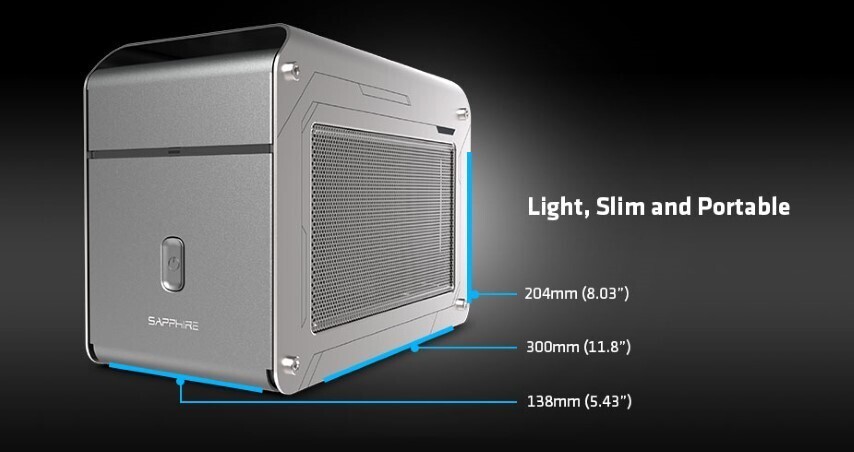  شركة SAPPHIRE تُعلن عن صندوق SAPPHIRE GearBox 500 Thunderbolt 3 eGFX