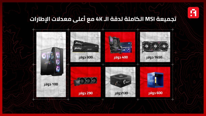 [تجميعات AHW] تجميعة التنين MSI للجيل الثاني عشر من انتل، ودقة عرض 4K
