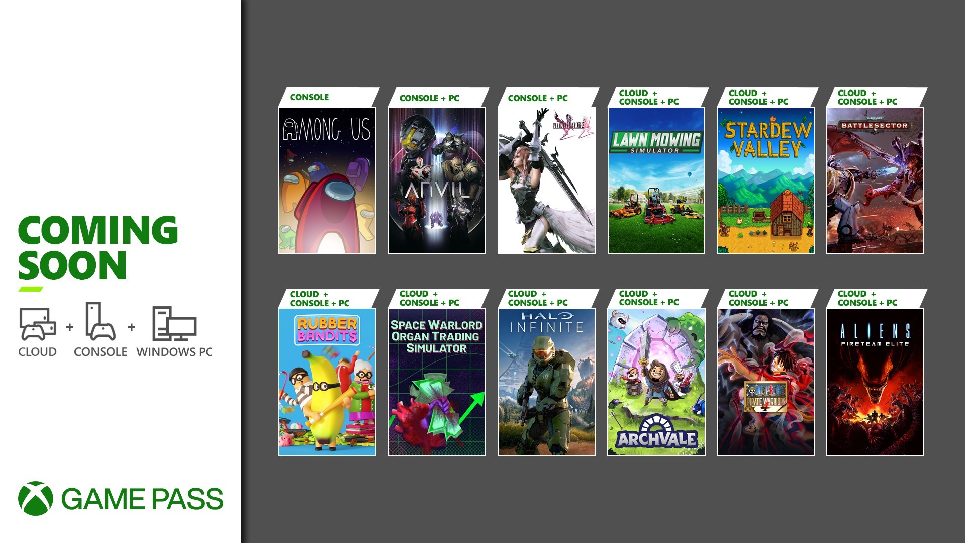 Xbox Game Pass December 2021