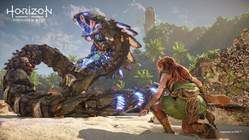 تفقد بعض اللقطات من لعبة Horizon Forbidden West على PS4 Pro