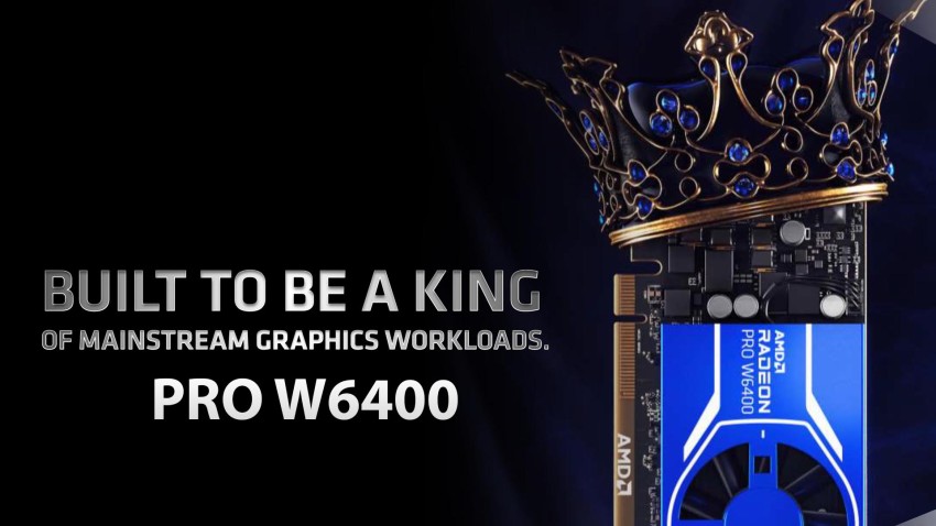 AMD تعلن عن بطاقة Radeon PRO W6400 ذات الميزانية المنخفضة