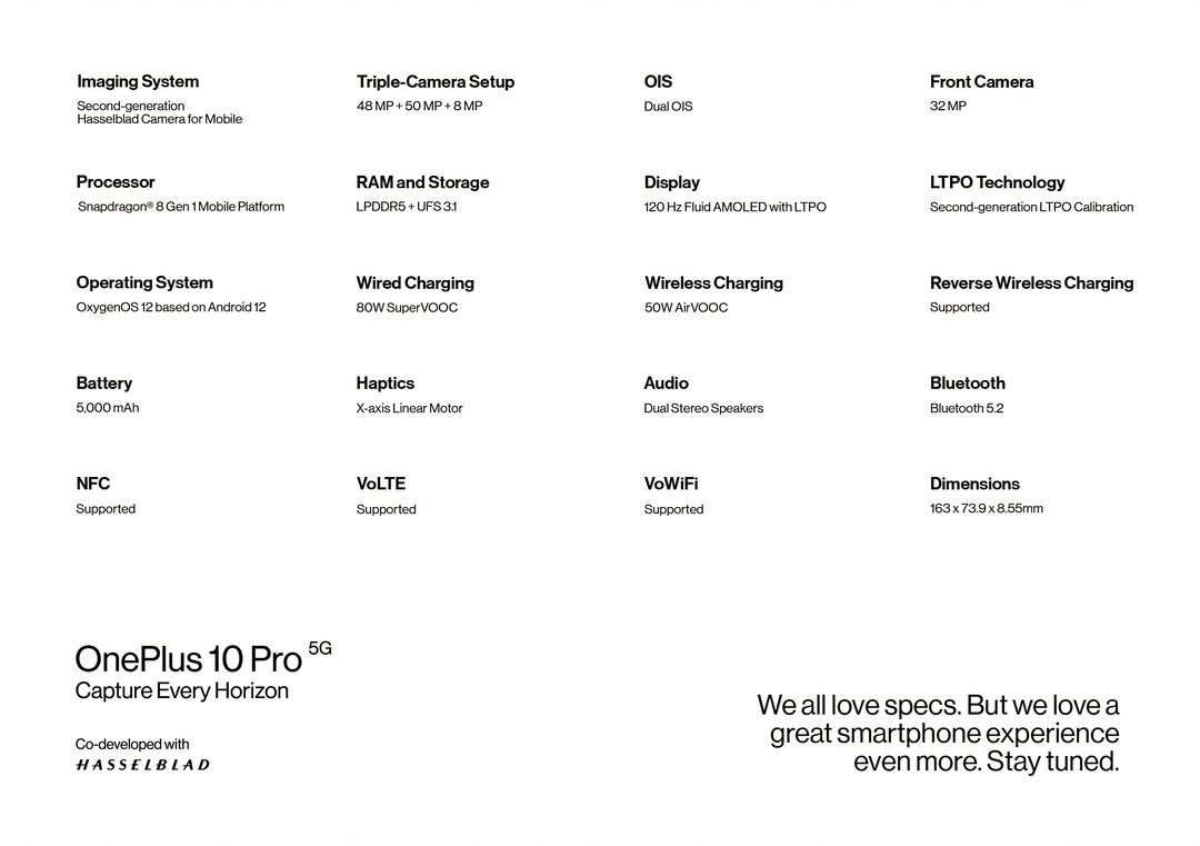 وان بلس تكشف عن مواصفات OnePlus 10 Pro قبل الإطلاق الرسمي