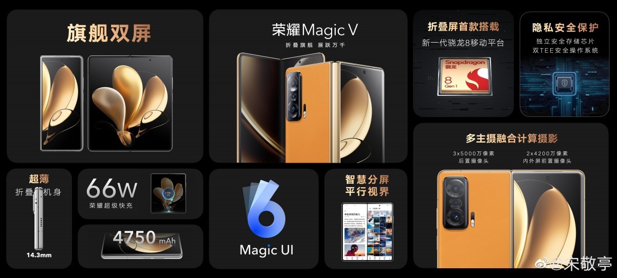هونر تُطلق هاتفها القابل للطي Honor Magic V