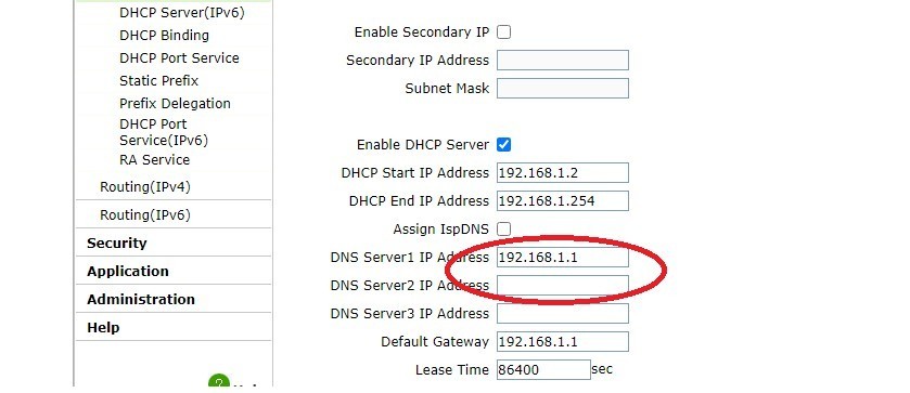  اختر DHCP في اعدادات وي