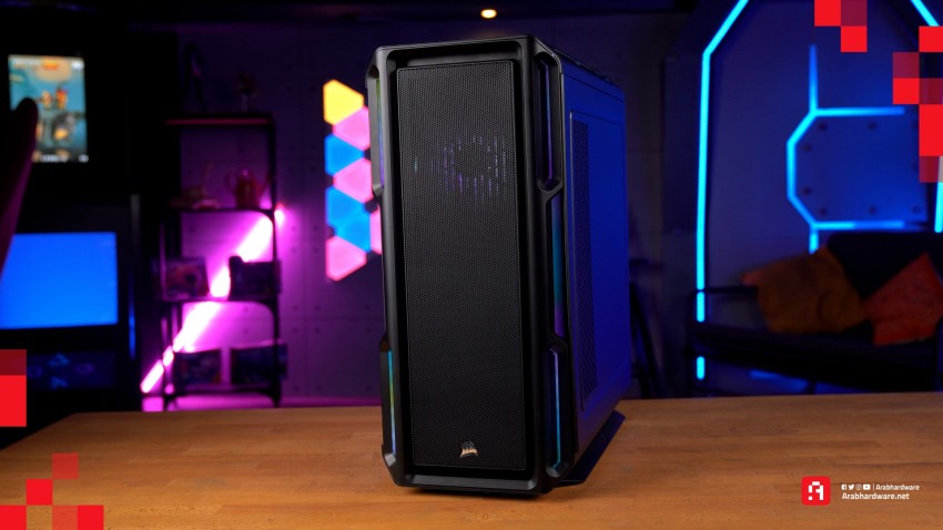 مراجعة عرب هاردوير للكيس Corsair iCUE 5000T RGB.