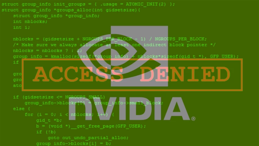 NVIDIA تتعرّض للاختراق، وتسريب ما يقرب من 1TB من البيانات