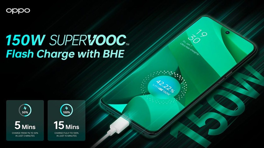 مؤتمر MWC 22: أوبو تُعلن عن تقنية الشحن السريع بقوة 150 واط