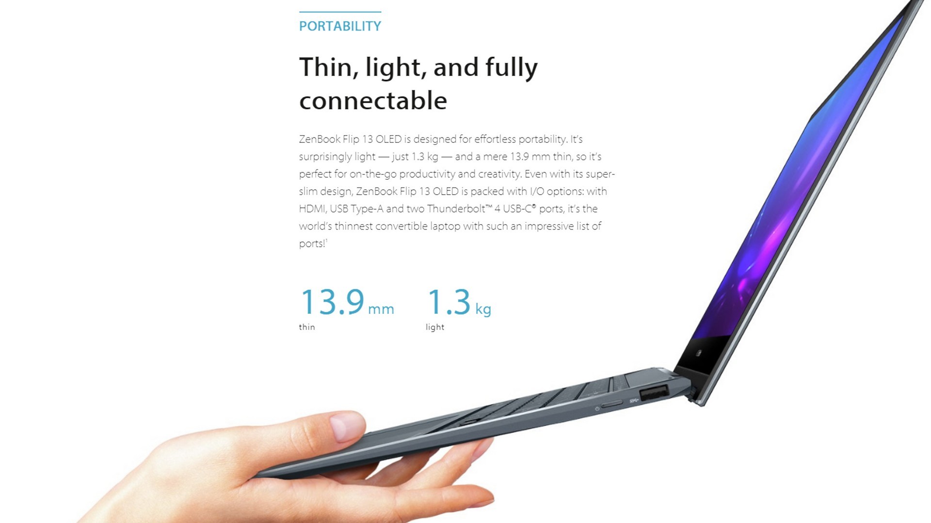 لابتوب ASUS ZenBook Flip 13 OLED