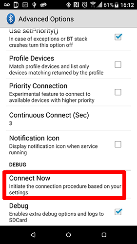 Advanced Options