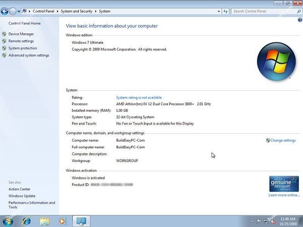 تنشيط Windows 7