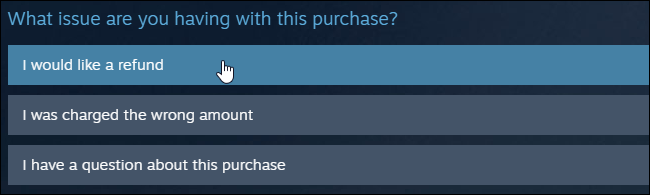 I would like to get a refund