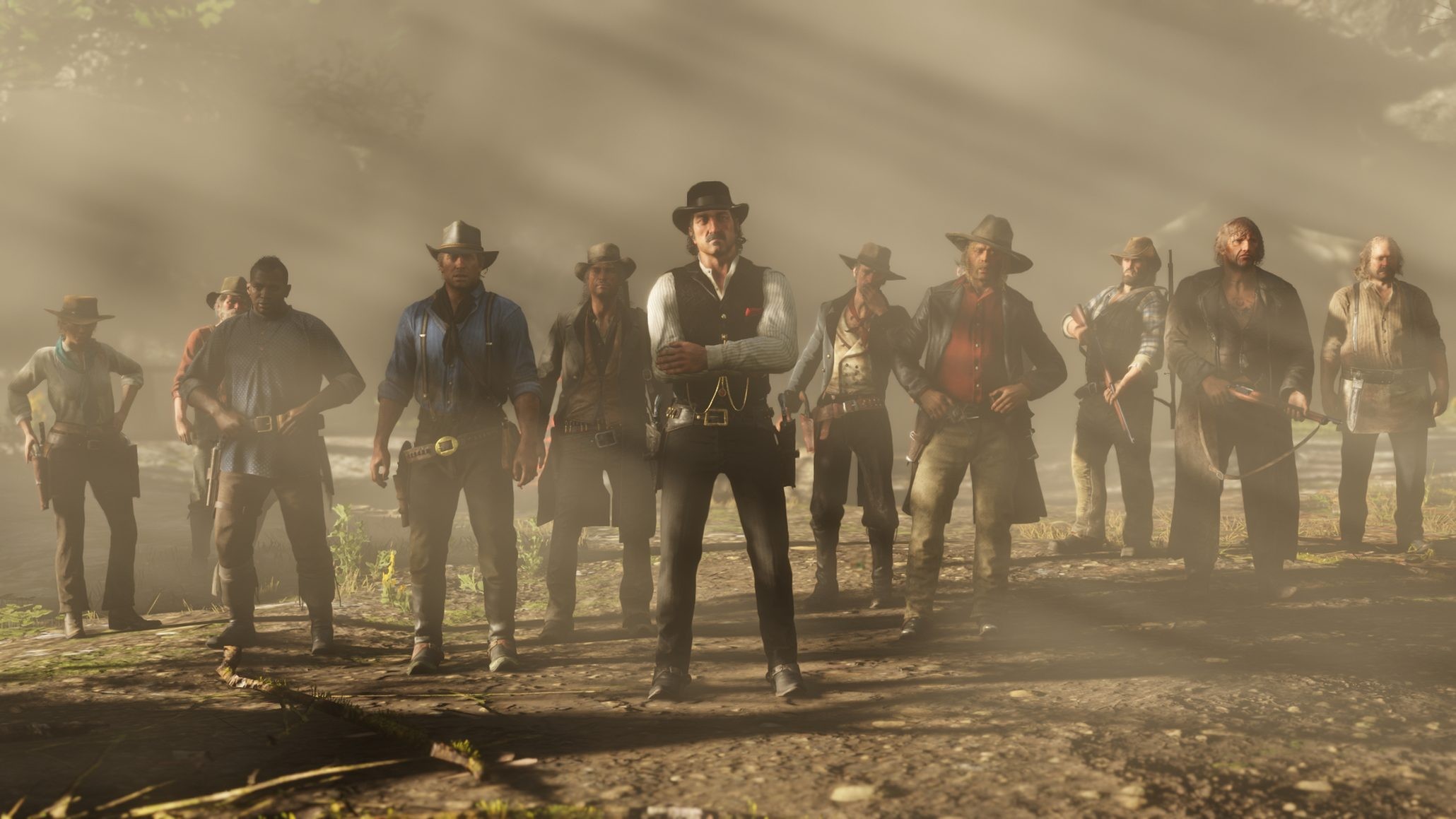 مجموعة من الاشخاص في Red Dead Redemption 2