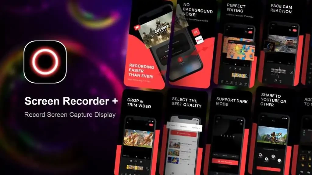 Screen Recorder + - تسجيل شاشة الايفون مع الصوت