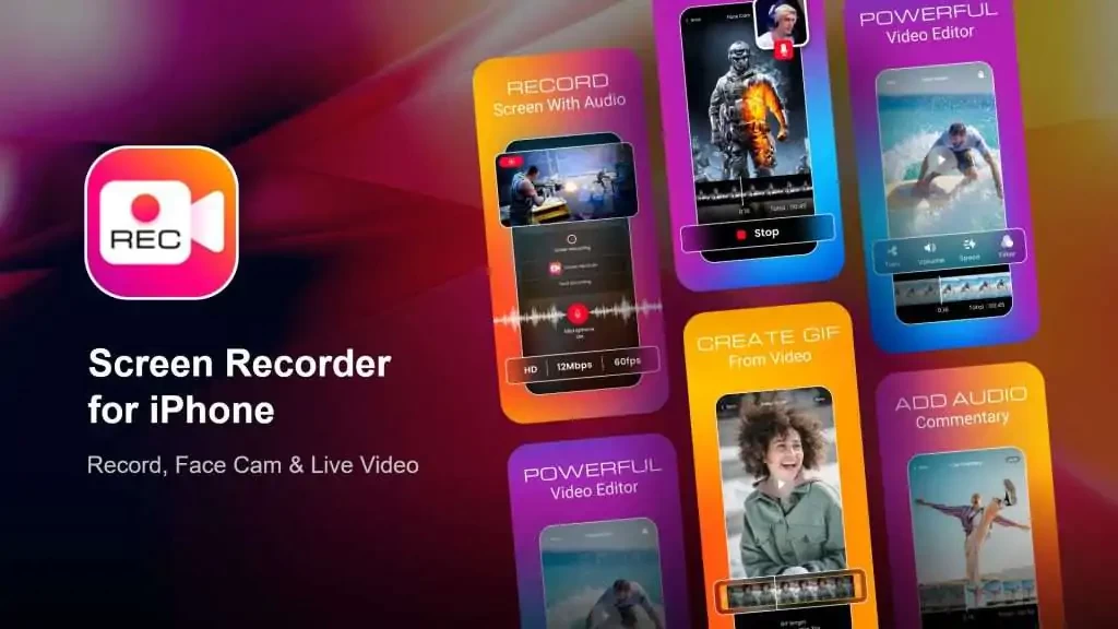 Screen Recorder for iPhone - تسجيل مجاني لشاشة الايفون صوت وصورة