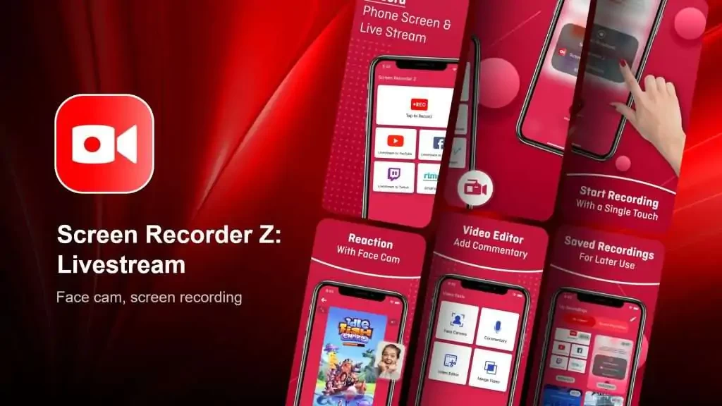  Screen Recorder Z - لتسجيل البث المباشر