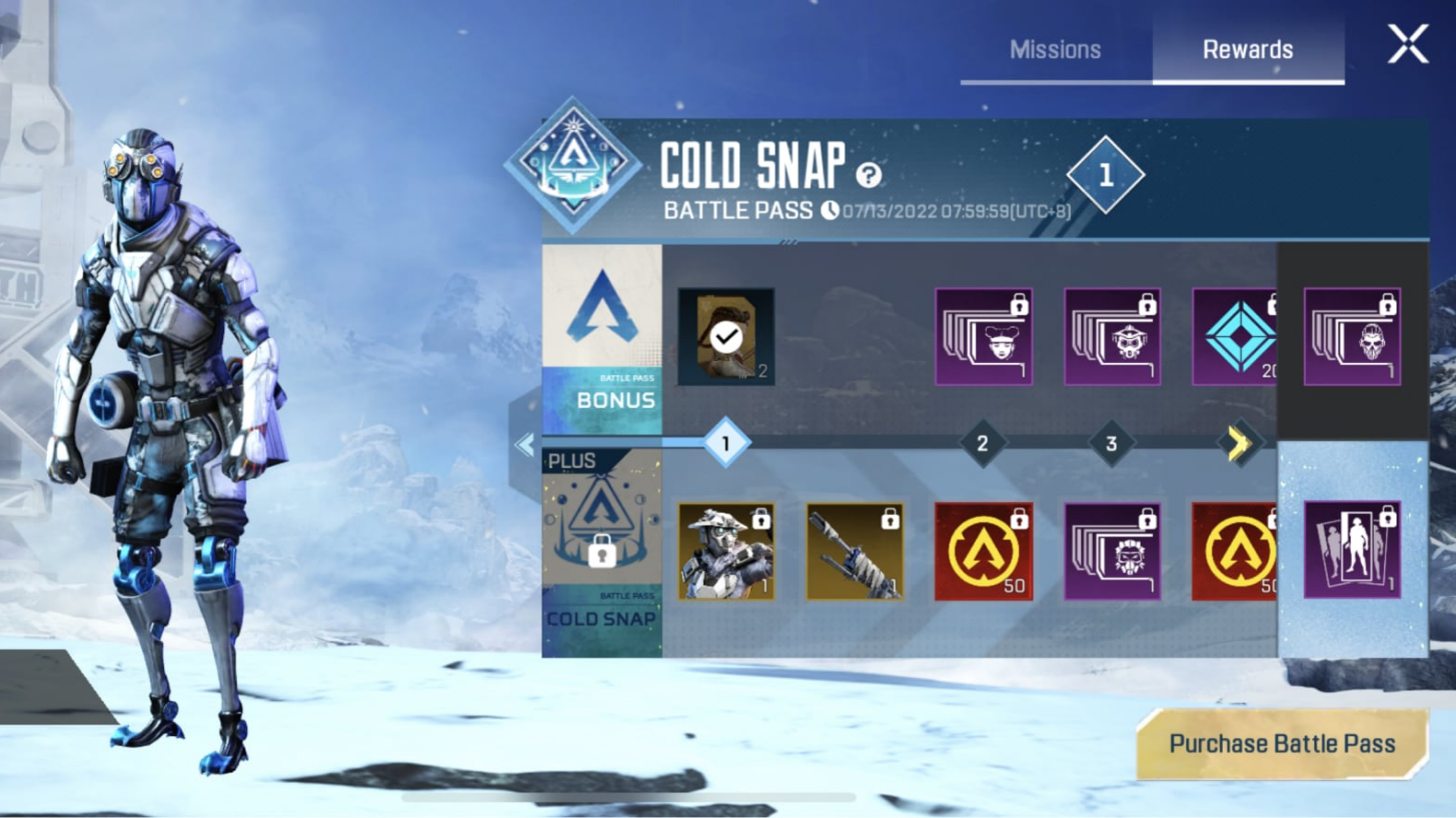 تحديث Cold Snap لـ Apex Legends Mobile