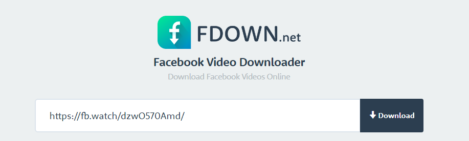 تحميل فيديوهات من الفيس بوك عبر FDOWN
