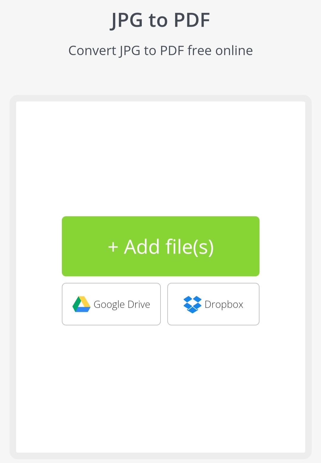 اختيار الصور في موقع Pdf Candy