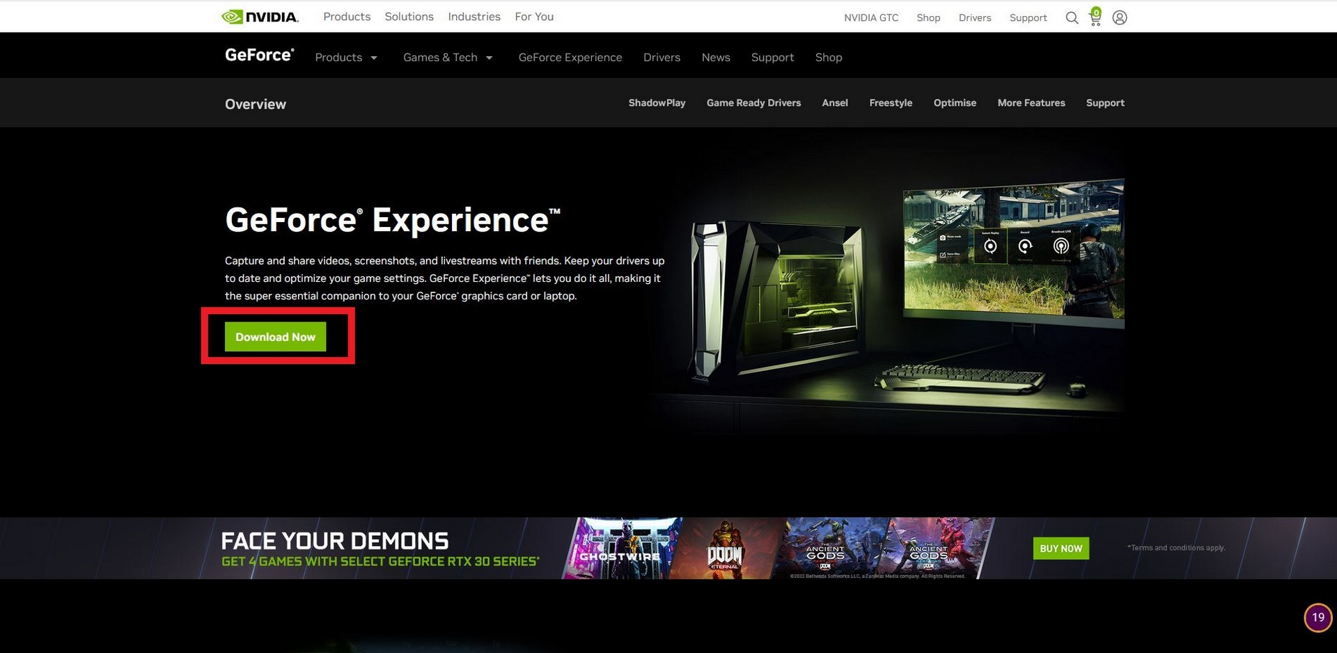 تنزيل برنامج Nvidia GeForce Experience