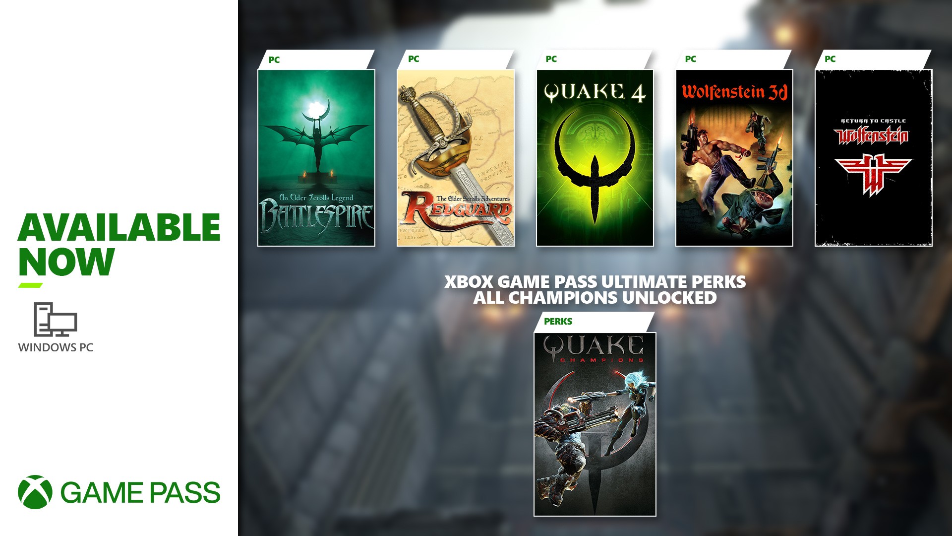 ألعاب Game Pass لحدث Quakecon 2022