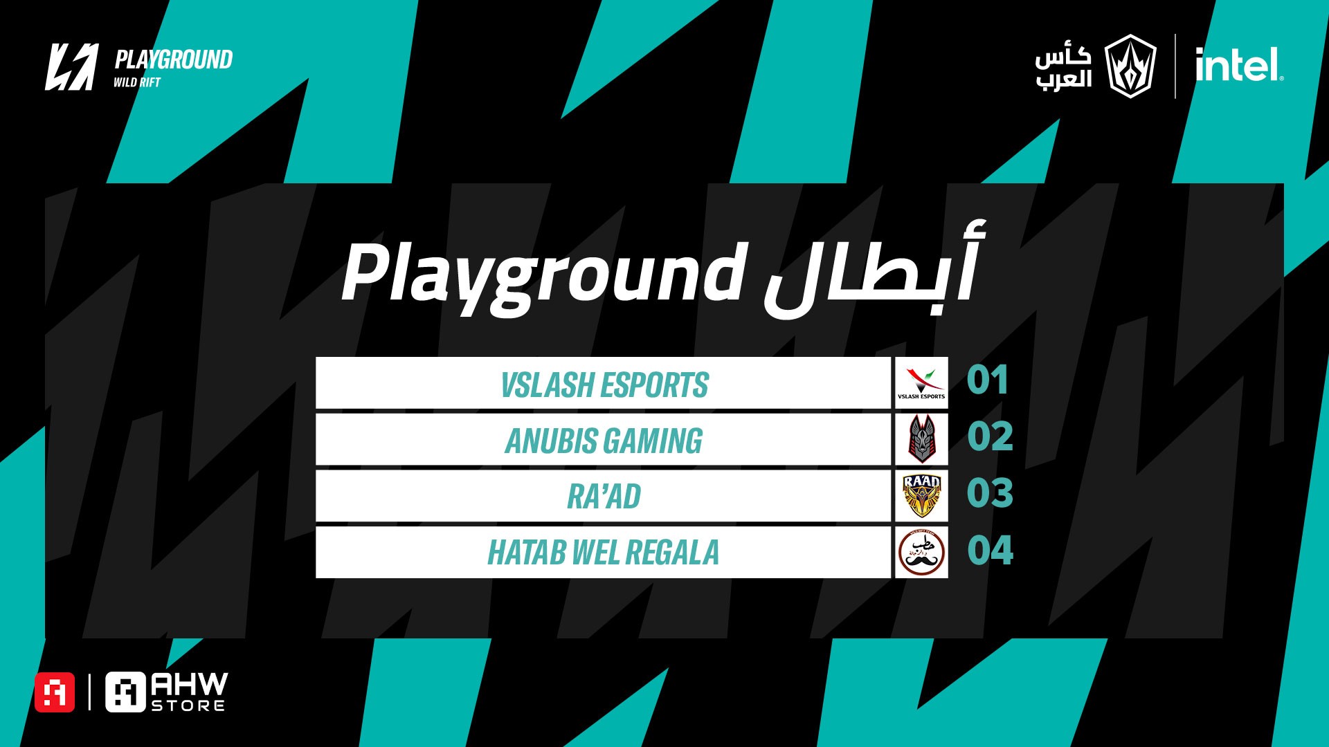 بطولة Playground من إنتل كأس العرب