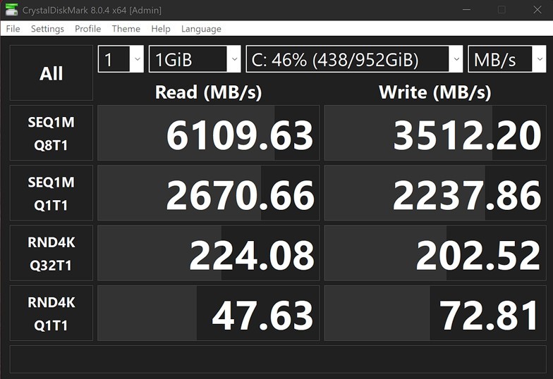 ارقام اداء ASUS Zenbook S13 OLED SSD
