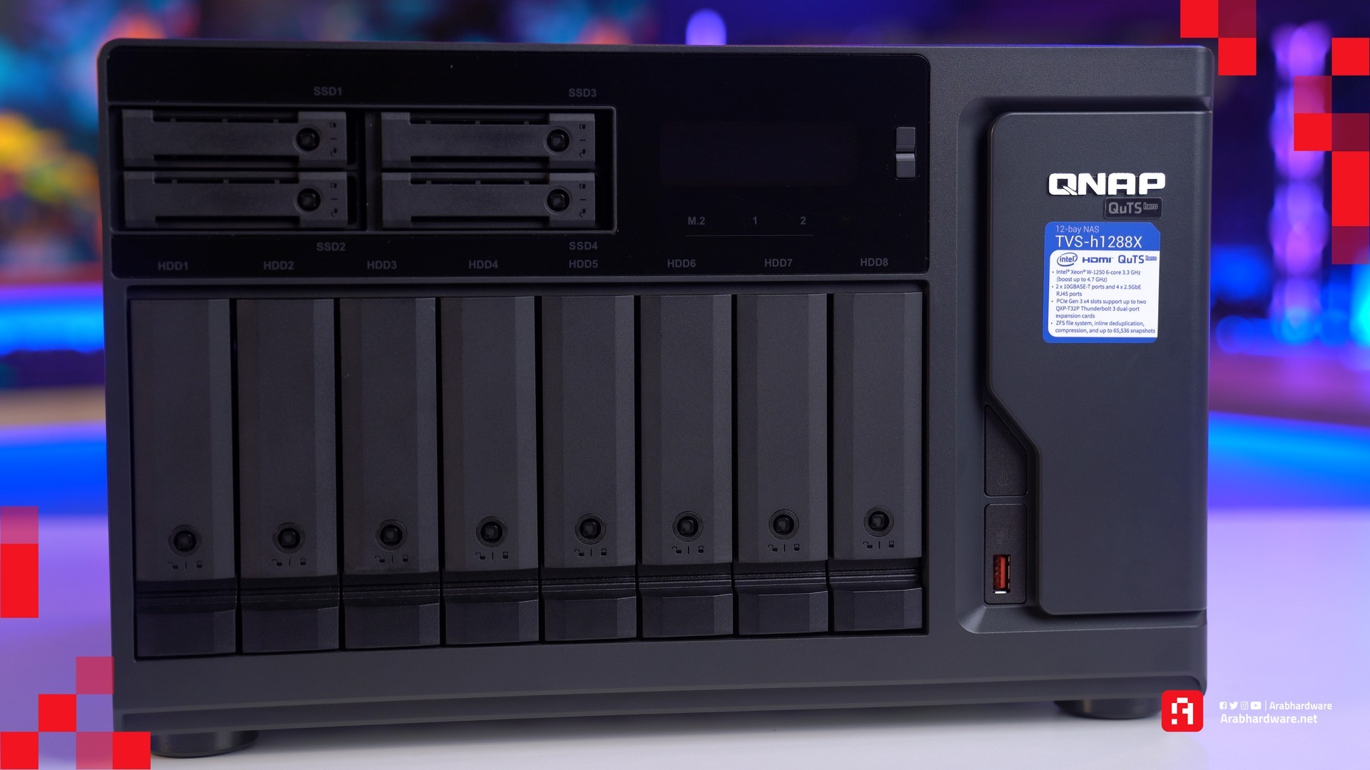 QNAP TVS-H1288X جهاز التخزين الشبكي